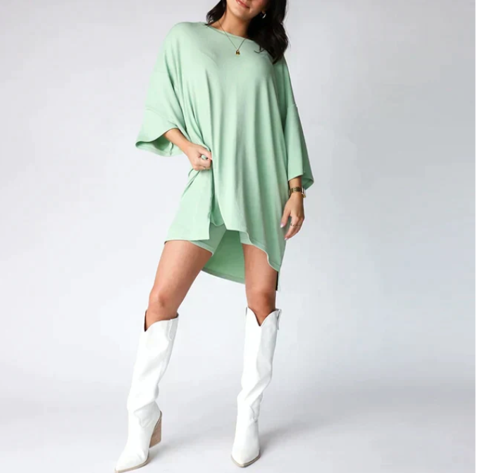 Two-Piece Set for Women – Comfortable Twin Set T-Shirt with Legging Shorts