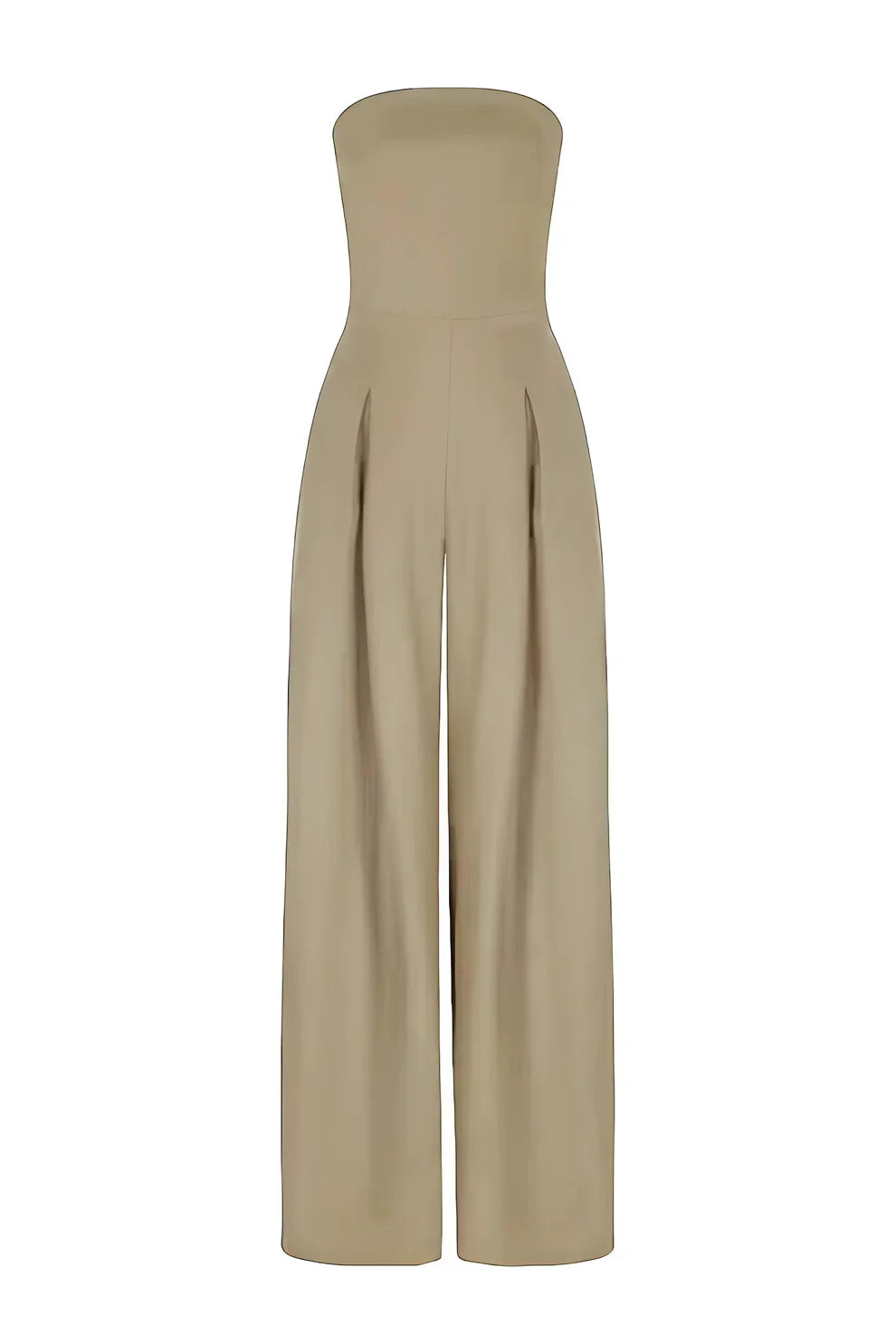 Olivia - Strapless jumpsuit with wide legs