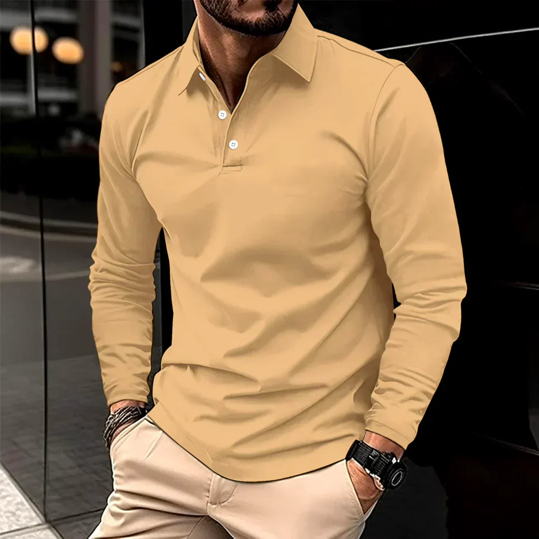 Hugos - Premium Long Sleeve Poloshirt