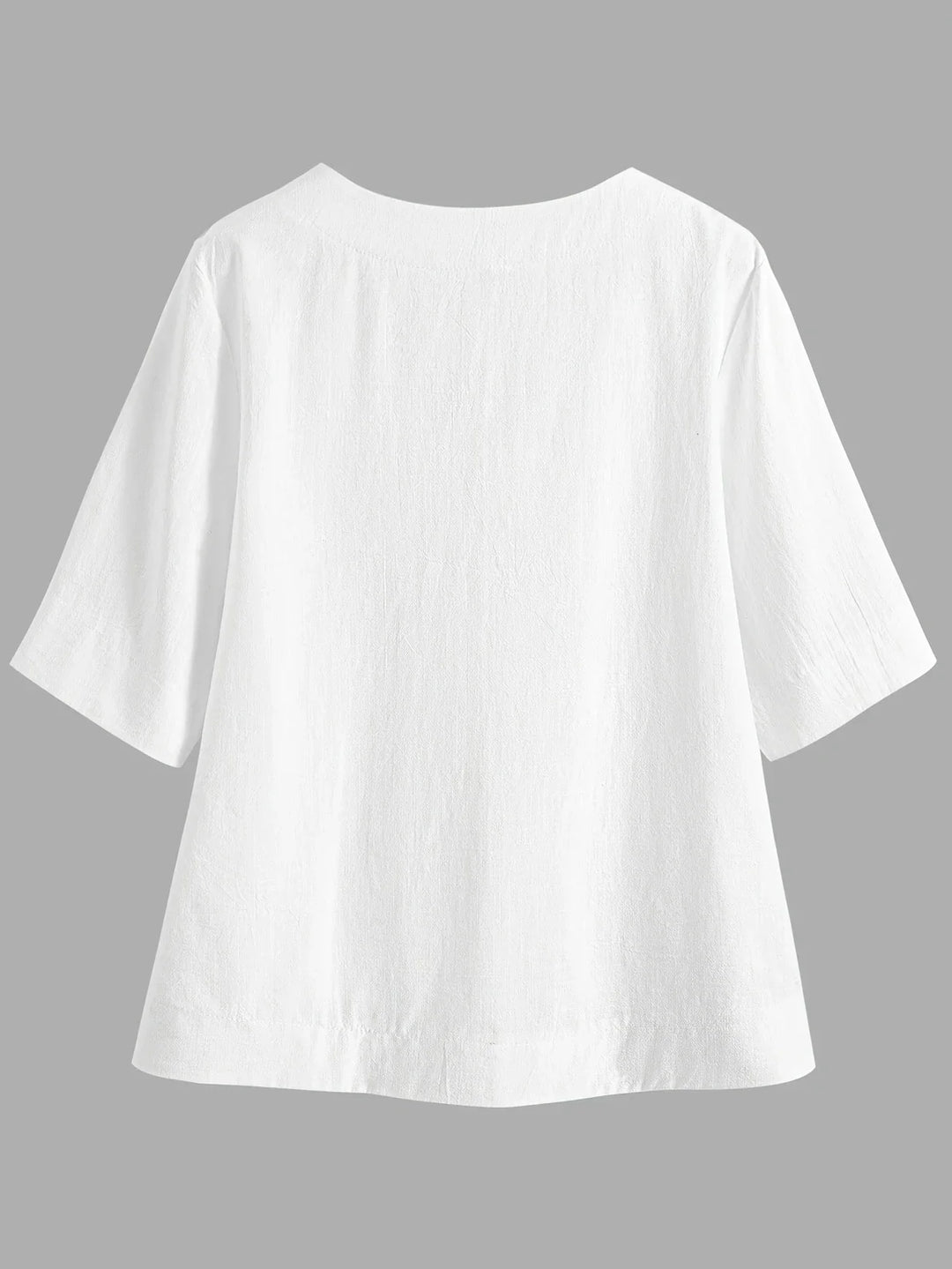 Olivia - Chic V-Neck Blouse with Wide Short Sleeves