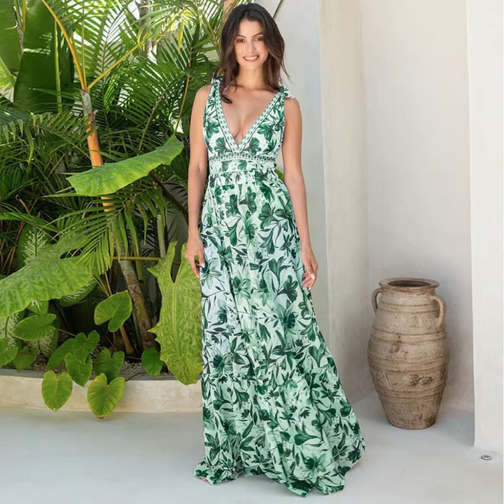 Beach Two-Piece for Women – Elegant Retro Swimsuit with Skirt Set