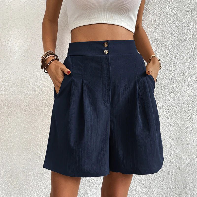 Olivia - Elegant Comfortable Shorts with Elastic Waist