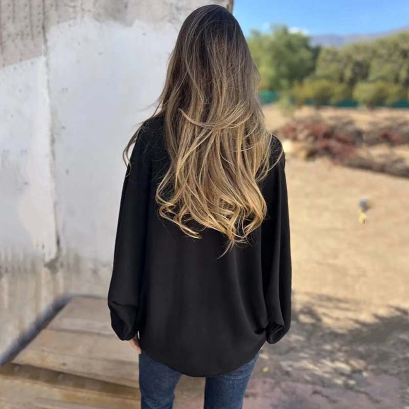 Ellis - Loose Fit Blouse with Long Sleeves