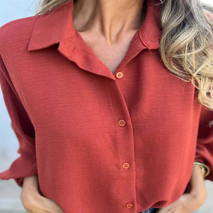 Ellis - Loose Fit Blouse with Long Sleeves