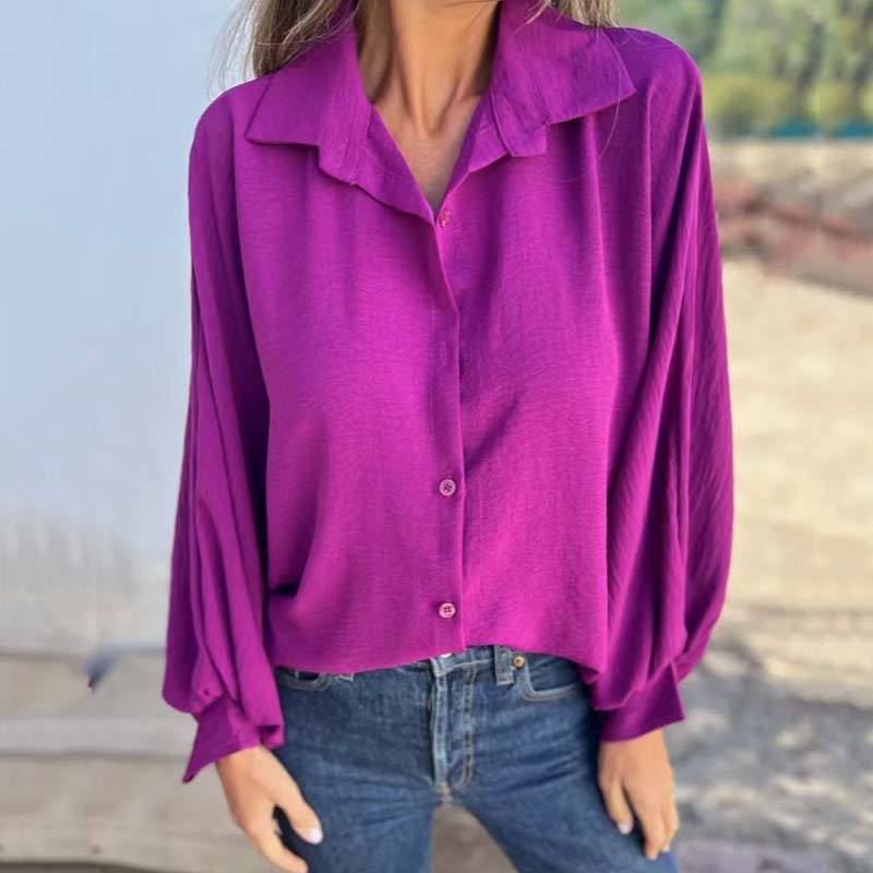 Ellis - Loose Fit Blouse with Long Sleeves
