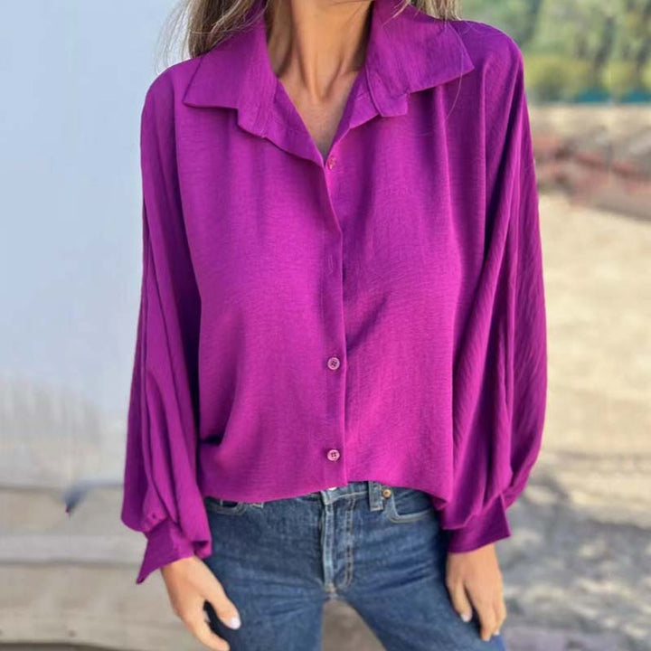 Ellis - Loose Fit Blouse with Long Sleeves