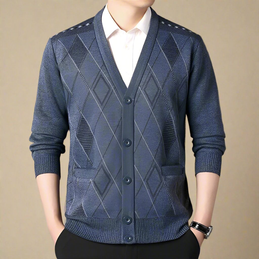 Ganti Cardigan - Men's Casual Chic Knitted Cardigan with Buttons