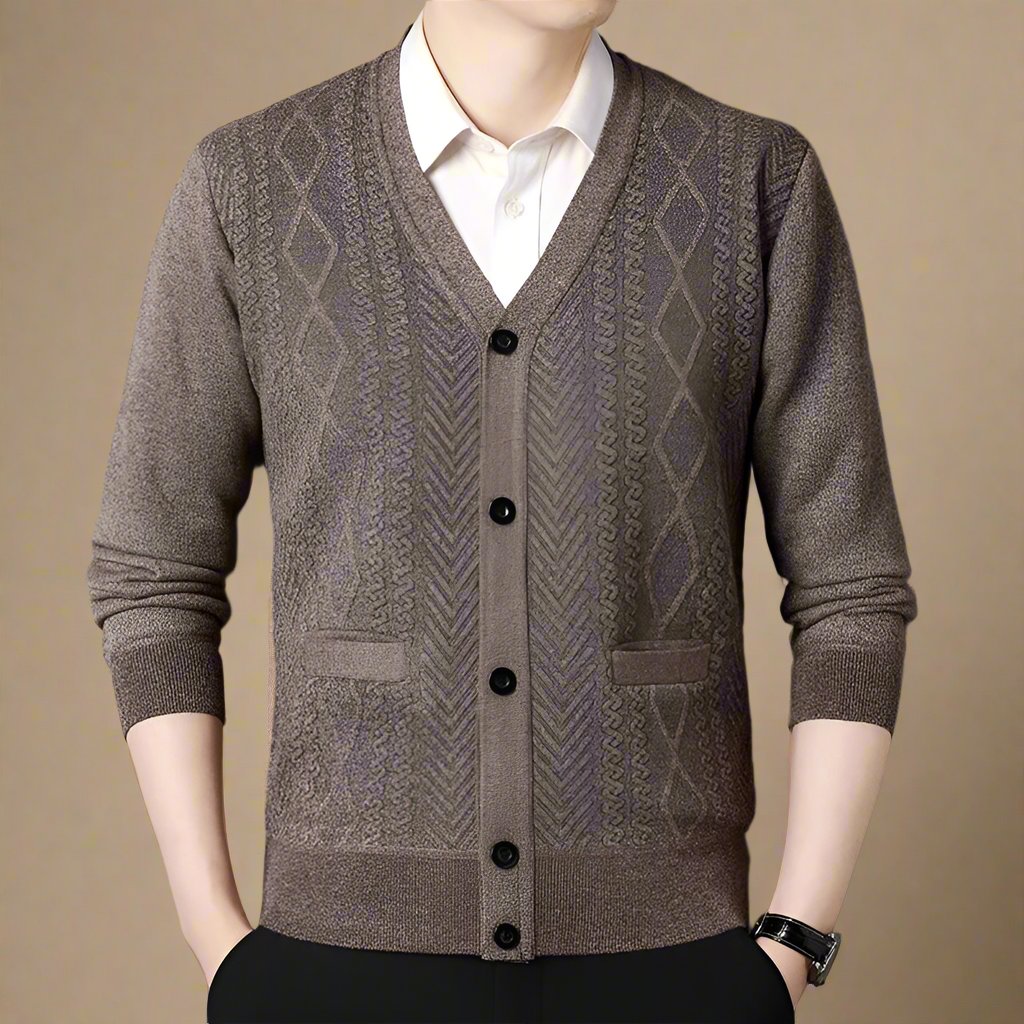 Ganti Cardigan - Men's Casual Chic Knitted Cardigan with Buttons