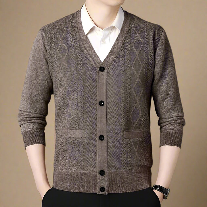 Ganti Cardigan - Men's Casual Chic Knitted Cardigan with Buttons